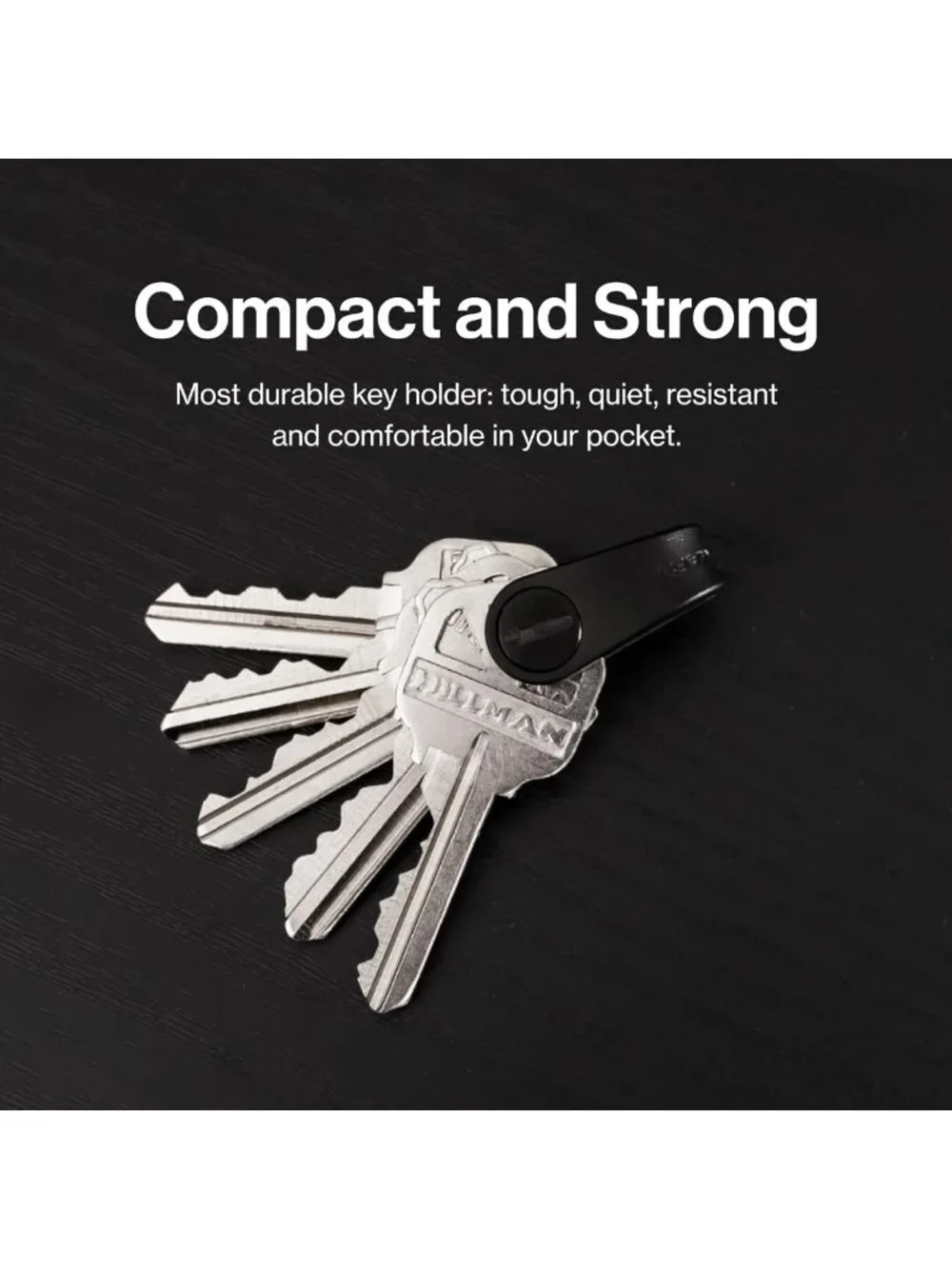 Compact Key Organizer - Mini Keychain Holder for Clutter-Free EDC Lifestyle
